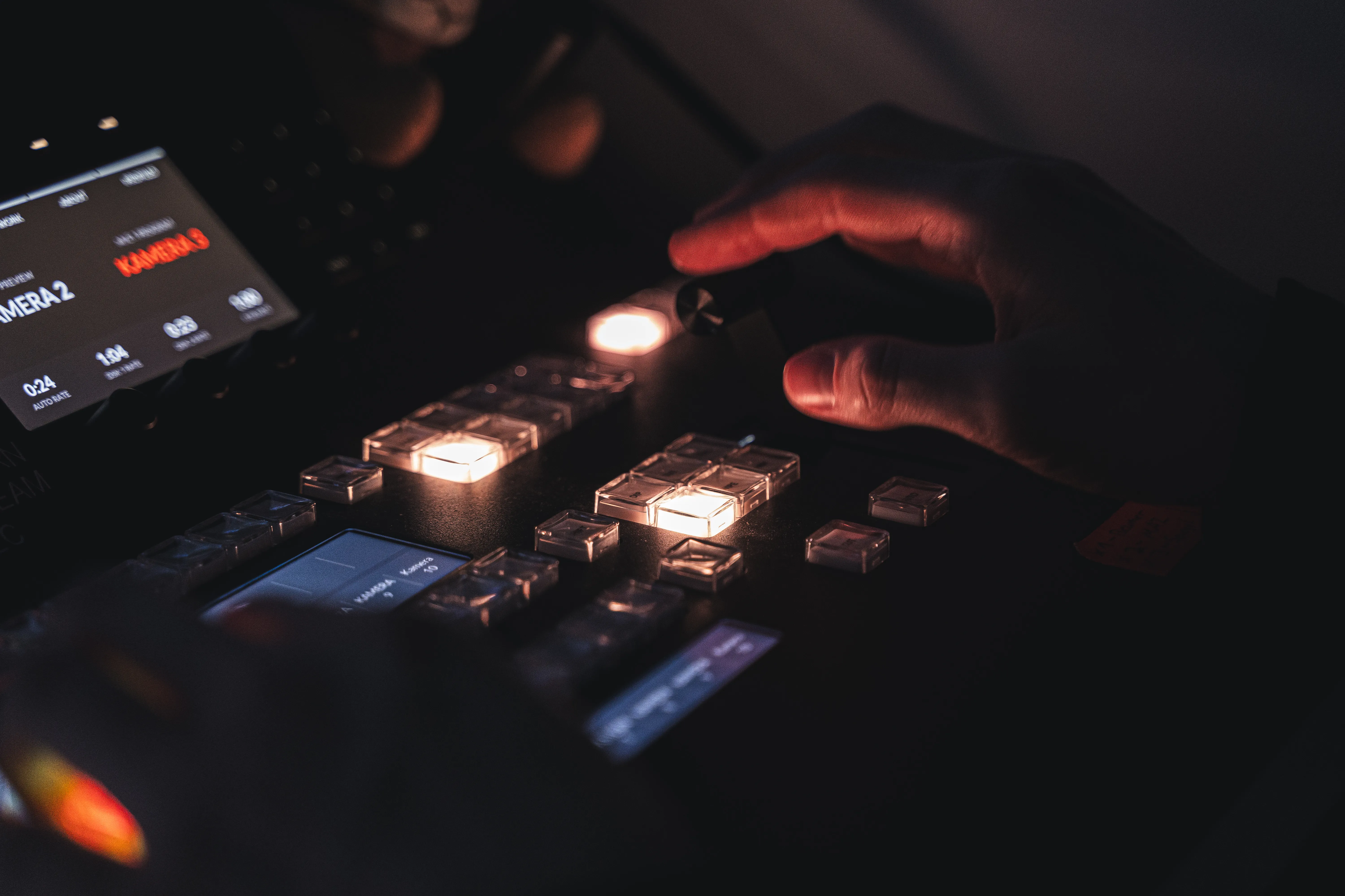 Steuerpult eines Bildmischers