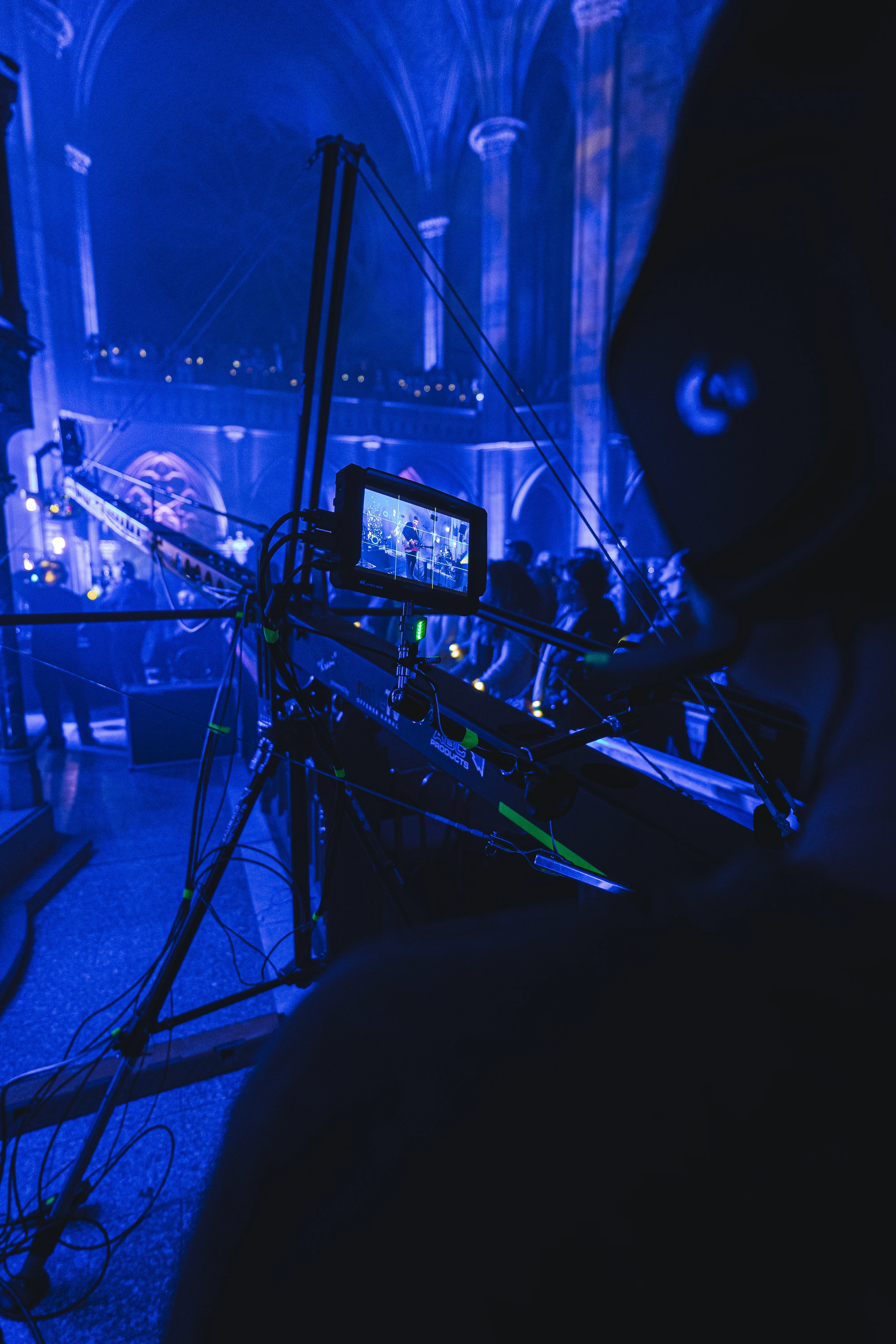 Kamerakran in Aktion